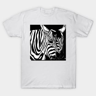 Zebra Black and White and Bold T-Shirt